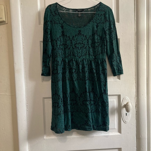 Royal Green Empress Mini Dress - Picture 3 of 4